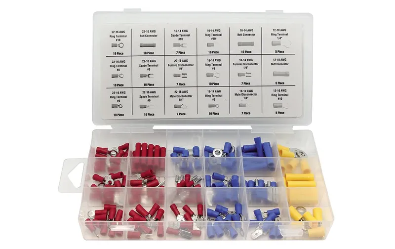 Perel Quetschverbinder-Sortiment HAS05 rosso/blu/Gelb, 1 pezzi