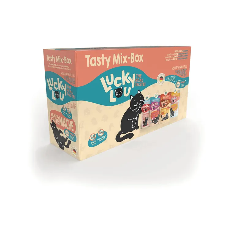 Lucky Lou Nassfutter Lifestage Adult Tasty-Mix, 12 x 125 g