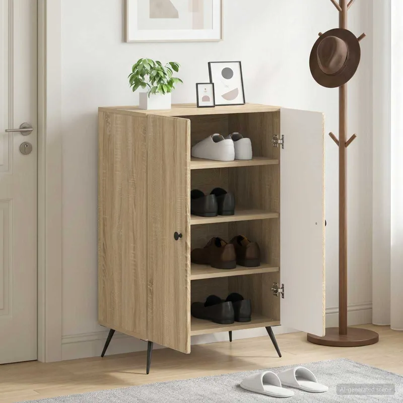 Schuhschrank BREDA 59,5 x 39,5 x 90 cm Holzwerkstoff