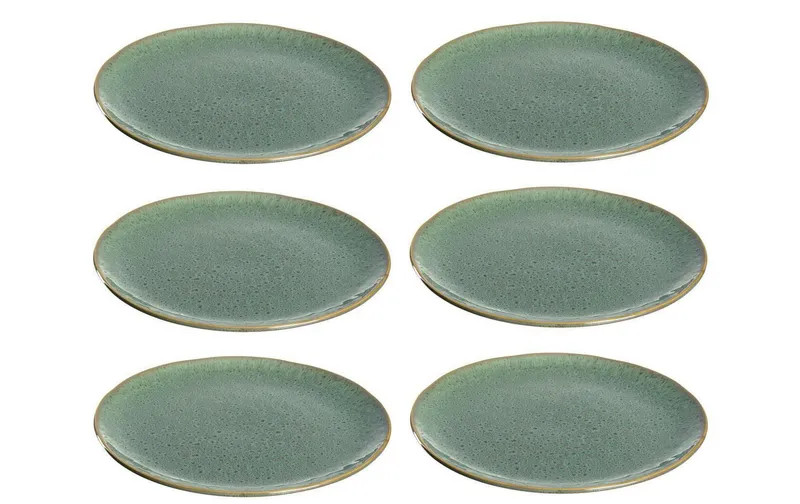 LEONARDO Speiseteller Matera Ø 27 cm, 6 pièces, vert