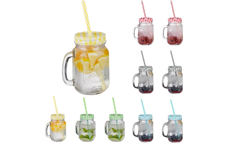 relaxdays Trinkbecher 500 ml, 10 Stück