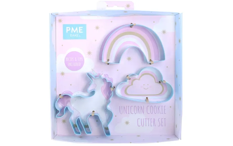 PME Guetzli-Ausstecher-Set Einhorn, 3 Stk