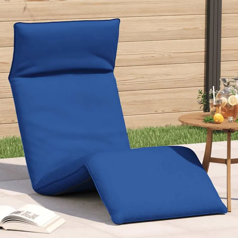 Transat pliant bleu royal 175 x 54 x 8,5 cm tissu Oxford