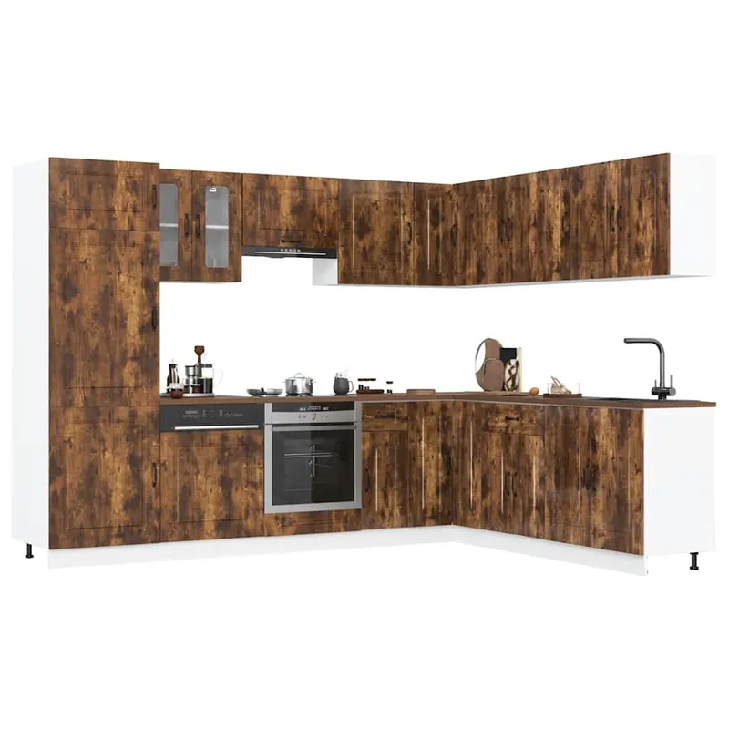 Ensemble d'armoires de cuisine 14 pcs Kalmar bois d'ingénierie