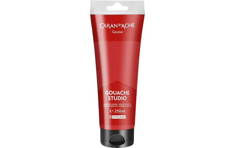 Caran d'Ache Wasserfarbe Gouache Studio 250 ml, Scharlachrot