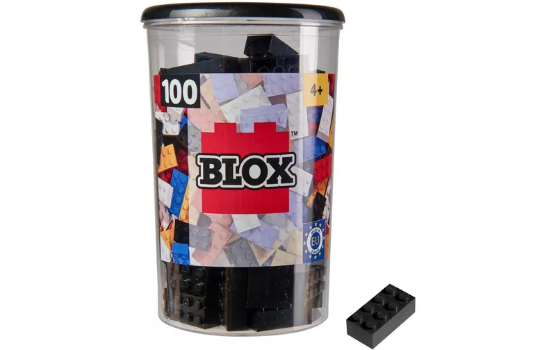 BLOX Bausteine 100 black 8er Steine