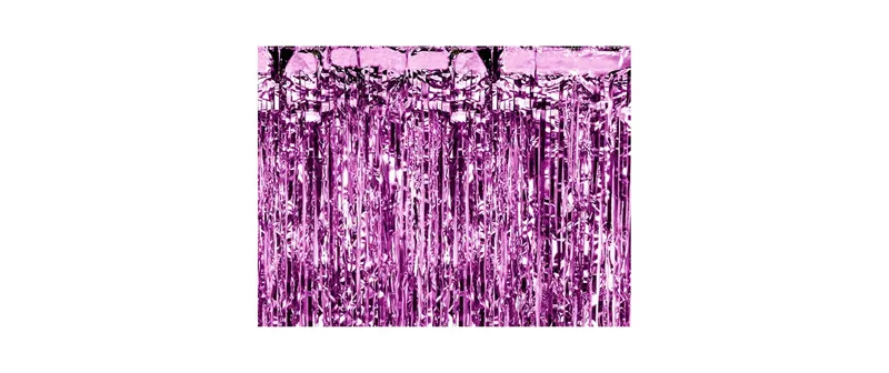 Partydeco Partyaccessoire Vorhang 90 x 250 cm, Violett