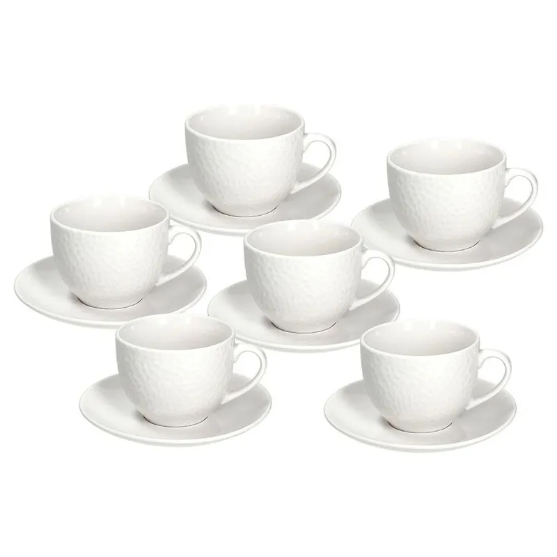 Tognana Tognana Set de tasses à café Golf 270 ml, 6 pièces, Blanc