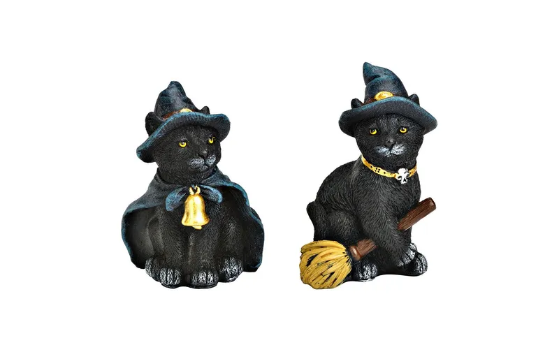 G. Wurm Halloweenfigur Katze 1 pièces, assortiert