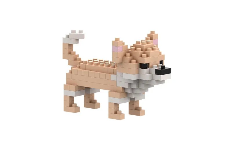 BRIXIES Bausteinmodell Chihuahua aus 100 Bausteinen