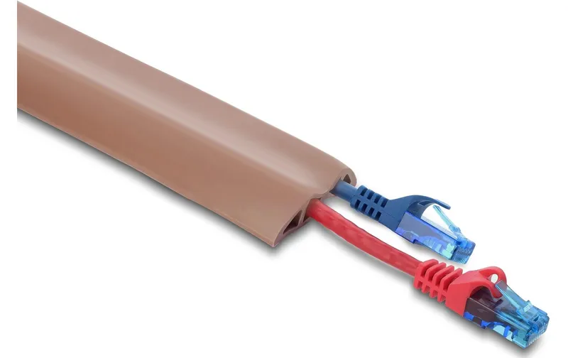Delock Kabelkanal PVC flexibel 2 m x 50 mm brun