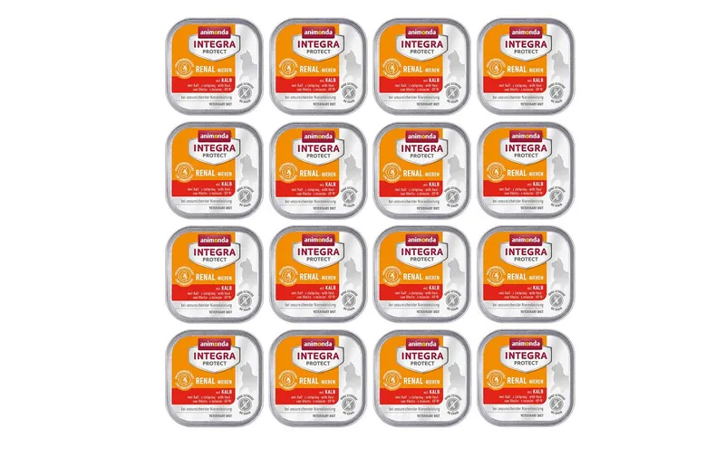 Animonda Integra Protect Nassfutter Renal Niere Kalb, 16 x 100 g