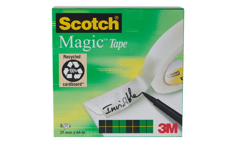 Scotch Klebeband Magic 25 mm x 66 m, trasparente, 1 Rolle