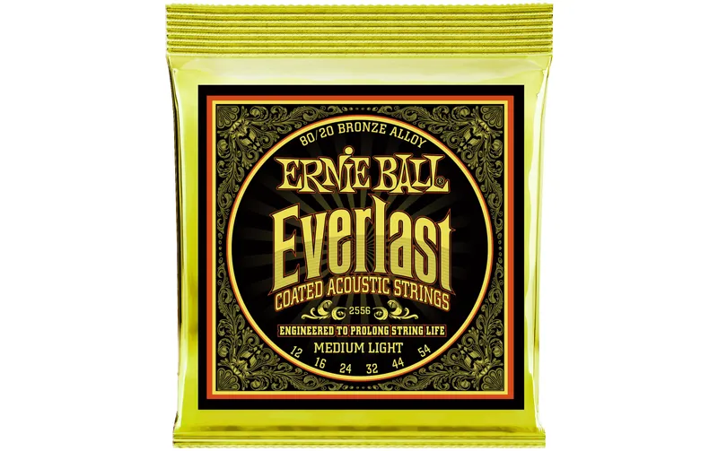Ernie Ball Gitarrensaiten 2556 Everlast CB 80/20 – Medium Light 12-54