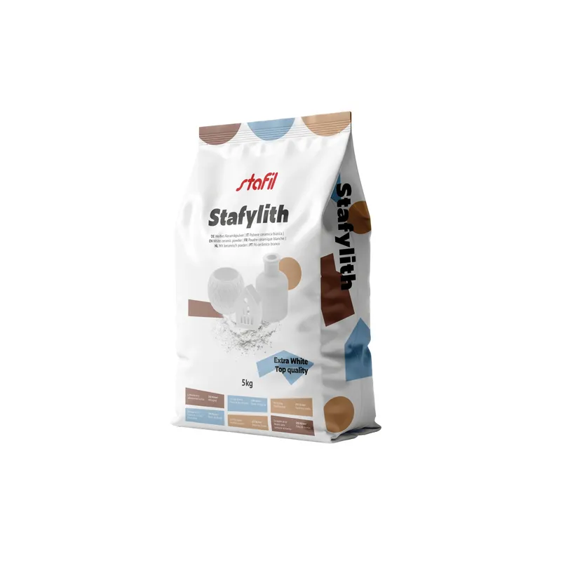 Basteln Stafylith Keramikpulver white