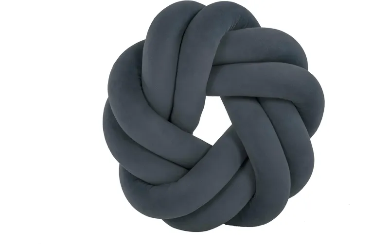 Tiseco Kissen Knot 30 x 30 cm, grigio
