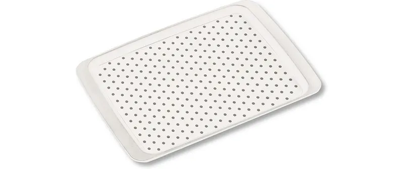 Tramontoio da servizio Kesper in plastica bianco 35 x 26 cm antiscivolo