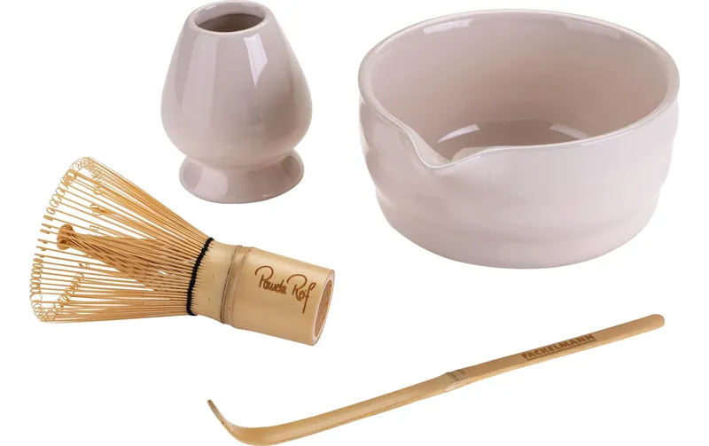 Fackelmann Matcha-Set Fair, Keramik / Bambus