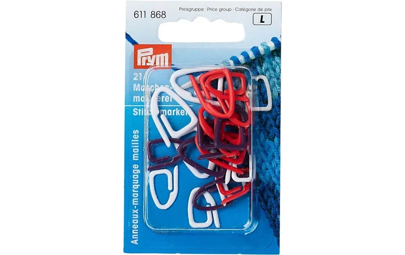 Prym Maschenmarkierer farbig sortiert, 21 pièces