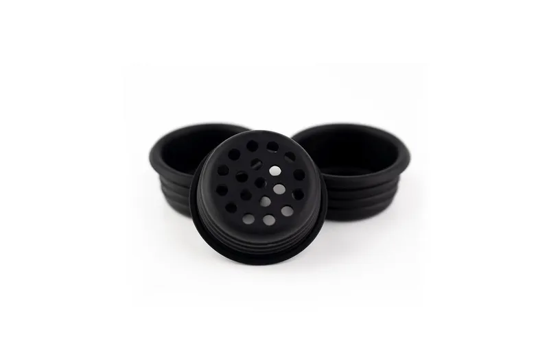 Ankerkraut Korkenglas Streuaufsatz mittlere Lochgrösse, 3 pieces black