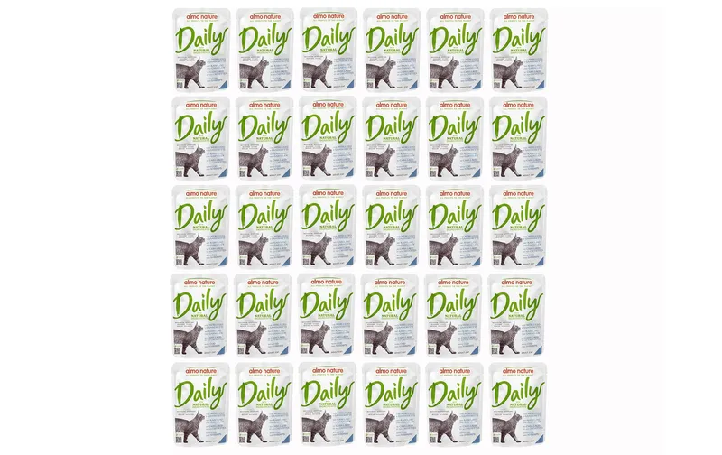 Almo Nature Nassfutter Daily mit Kabeljau und Garnelen 30 x 70g