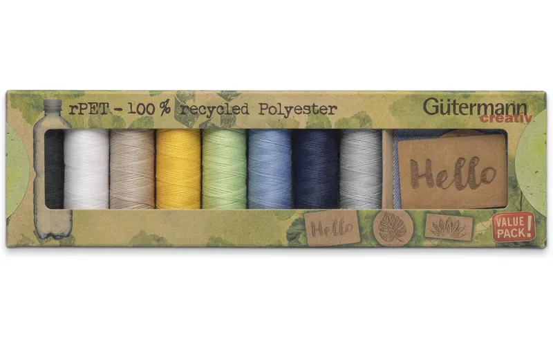 Gütermann Nähgarn-Set Allesnäher rPET 8 pezzi, multicolore
