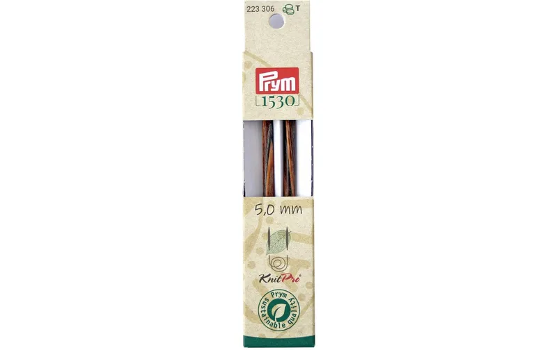 Prym 1530 Stricknadelspitzen naturalal, lang 5.00 mm, 11.6 cm