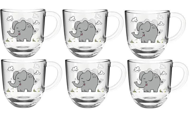 LEONARDO Kindertasse Elefant 6-teilig