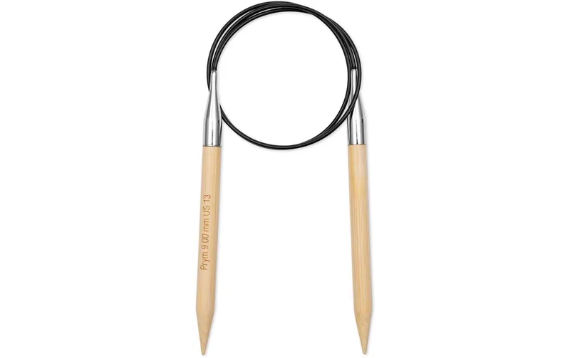 Prym 1530 Rundstricknadel BAMBUS 9.00 mm, 80 cm