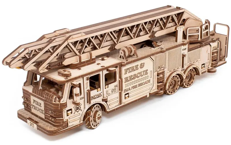 Eco-Wood-Art Bausatz Feuerwehrauto