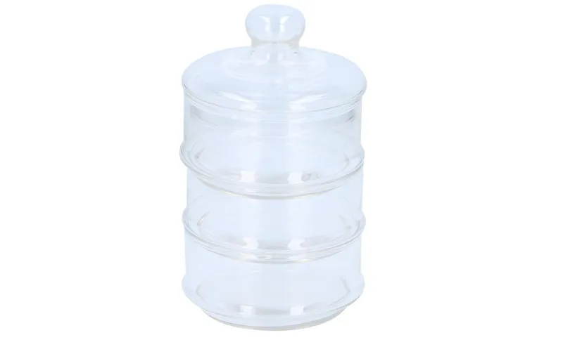 alpina Vorratsglas 3 stöckig Ø12 x 23 cm 2.6 l, trasparente