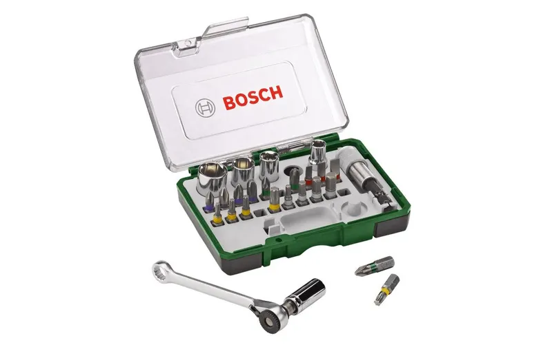 Bosch Schrauberbit- et Ratschen-Set, 27-teilig