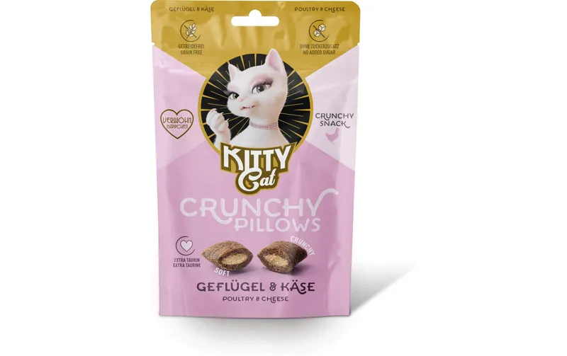 KITTY Cat KittyCat Crunchy Pillows Geflügel, Käse 60 g