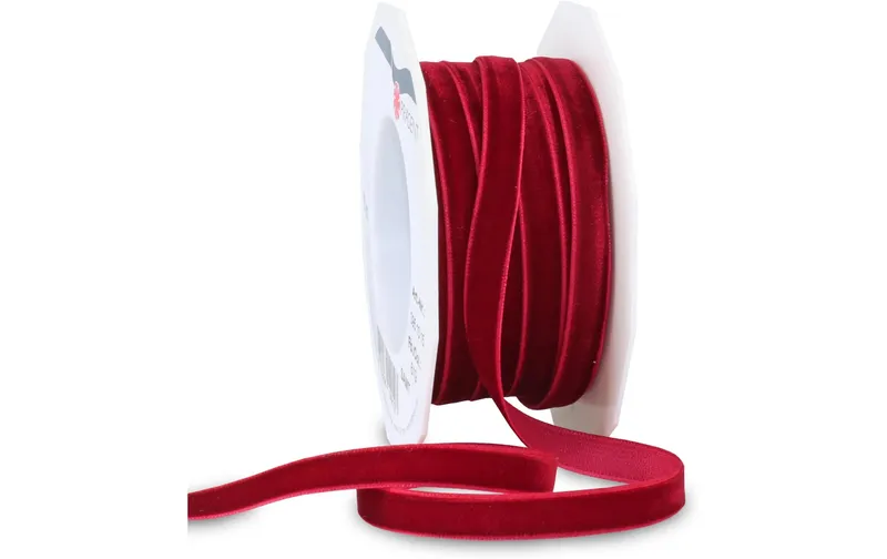 Pattberg Geschenkband Samt 10 mm x 15 m, Bordeaux