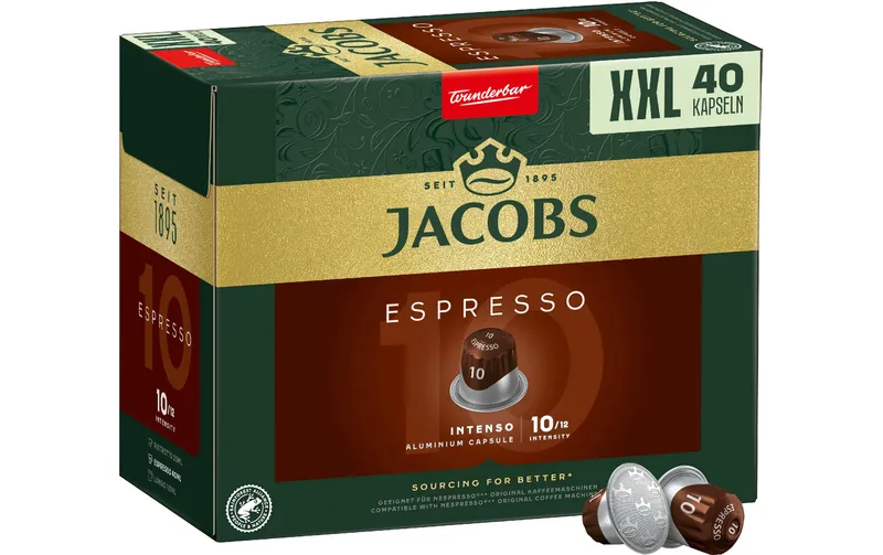 Jacobs Kaffeekapseln Espresso 10 Intenso 40 pièces