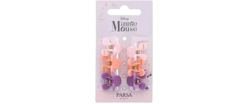 Parsa Beauty Mini Haarklammer Mickey Mouse 6 Stück