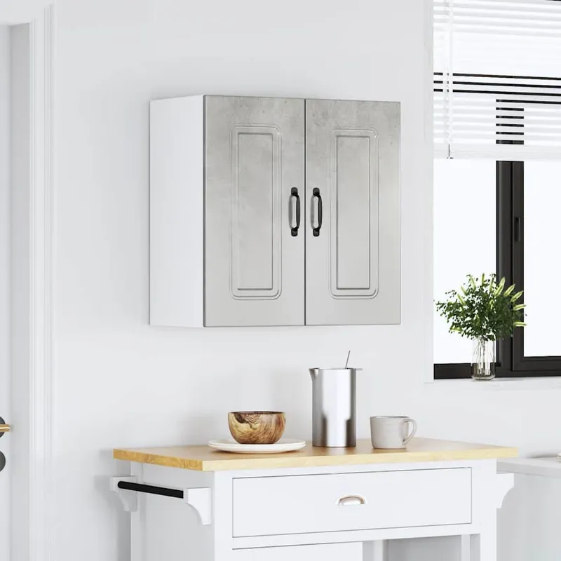 Küchen-Hängeschrank Kalmar Betongrau derivato del legno