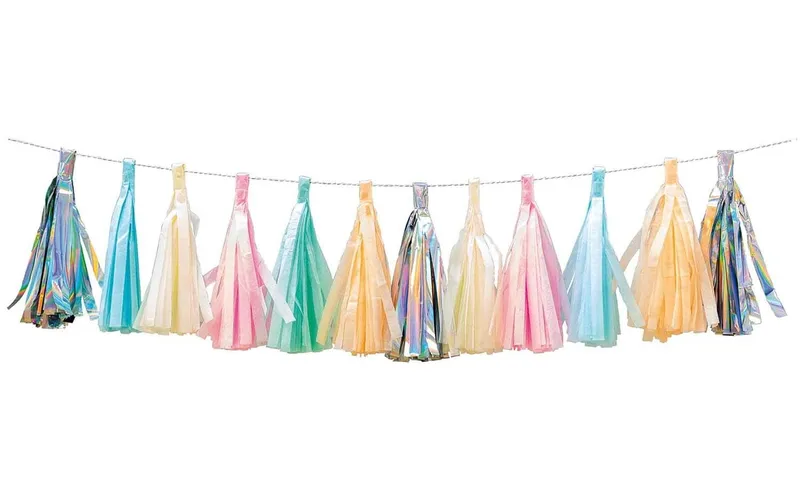 Rico Design Girlande Quasten 2 m, multicolour