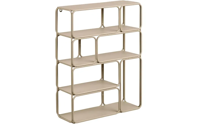 House Nordic Wandregal Lanciano, 48 x 18 x 64 cm, Beige