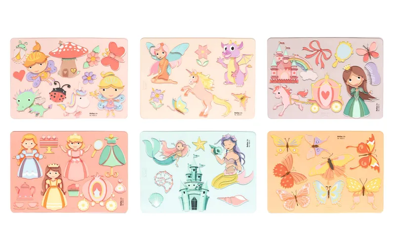 Folia Schablone Princess 6 pieces