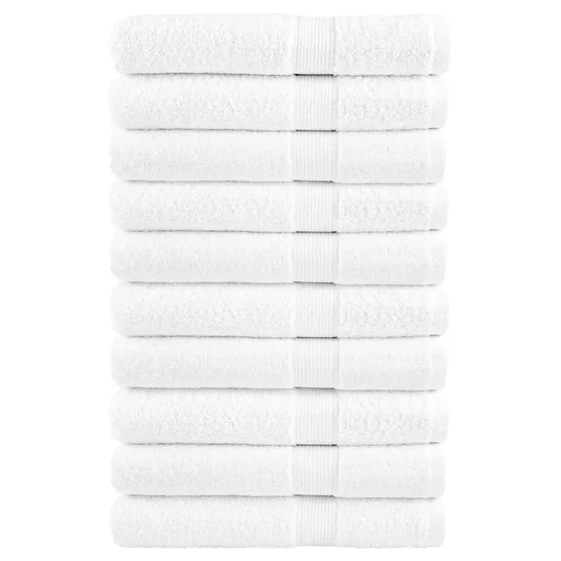 Premium Saunatücher SOLUND 10 Stk. Weiß 80x200 cm 600 g/m²