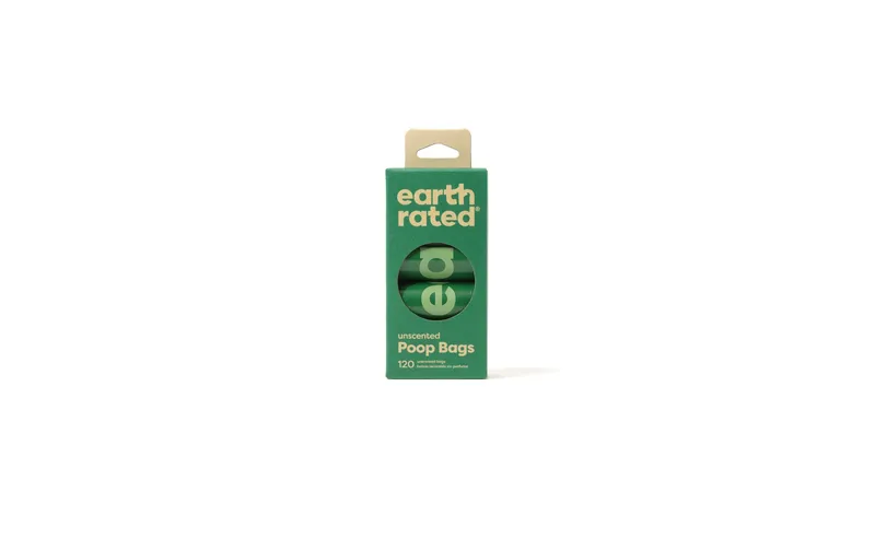 Earth Rated Hundekotbeutel 8 Nachfüllrollen, 120 Stück, ohne Duft