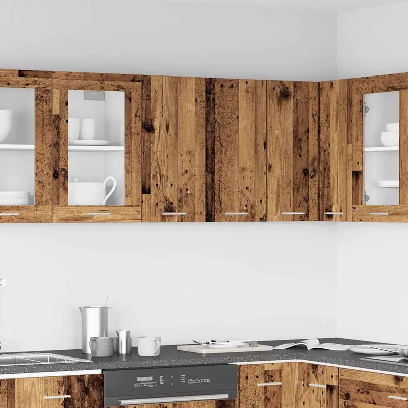 Küchenwandschrank Lyon Altholz-Optik 60x31x60 cm Holzwerkstoff