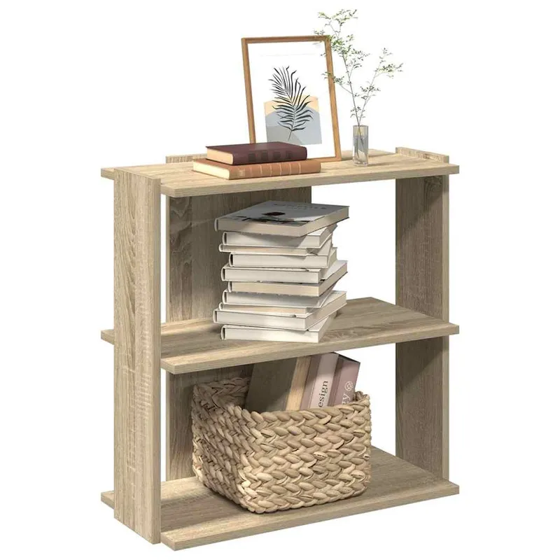 Bücherregal 3 Böden Sonoma-Eiche 60x30x60 cm derivato del legno