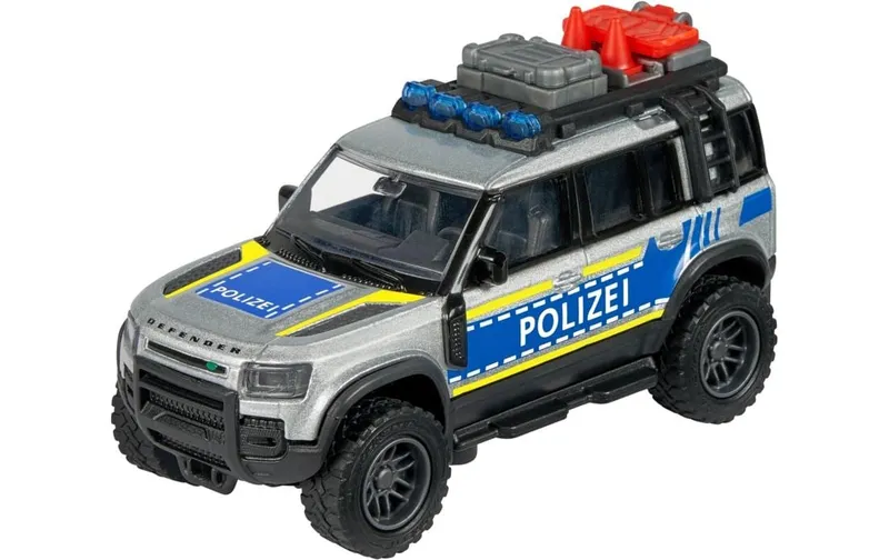Majorette Land Rover Defender 90 Police Polizei, Metall
