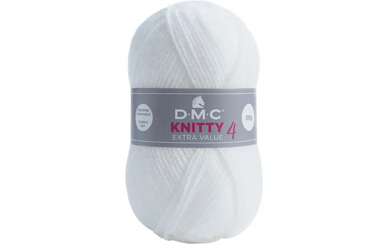 DMC Wolle Knitty 4 Mini blanc