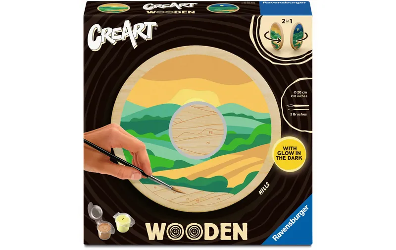 Ravensburger Malen nach Zahlen CreArt Wooden – Hügel