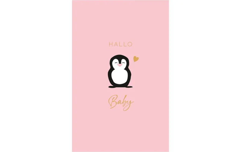 ABC Glückwunschkarte Süsser Pinguin B6