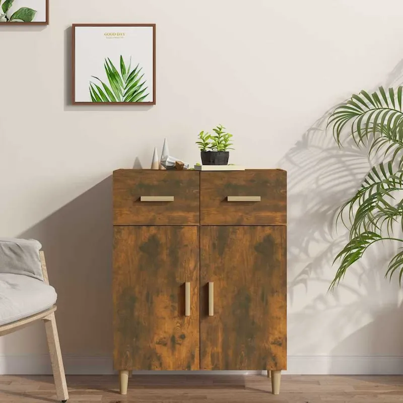 Sideboard Räuchereiche 69,5x34x89 cm derivato del legno