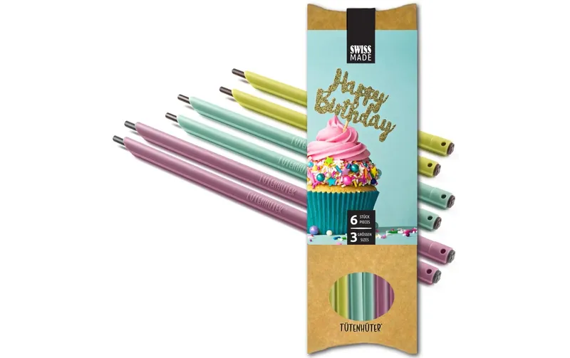 böörds Tütenhüter Happy Brithday, 6 pièces